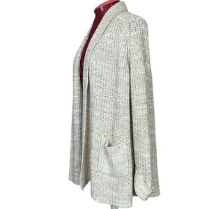 Jersey by Jacob chunky knit long raglan sleeve shawl collar sweater